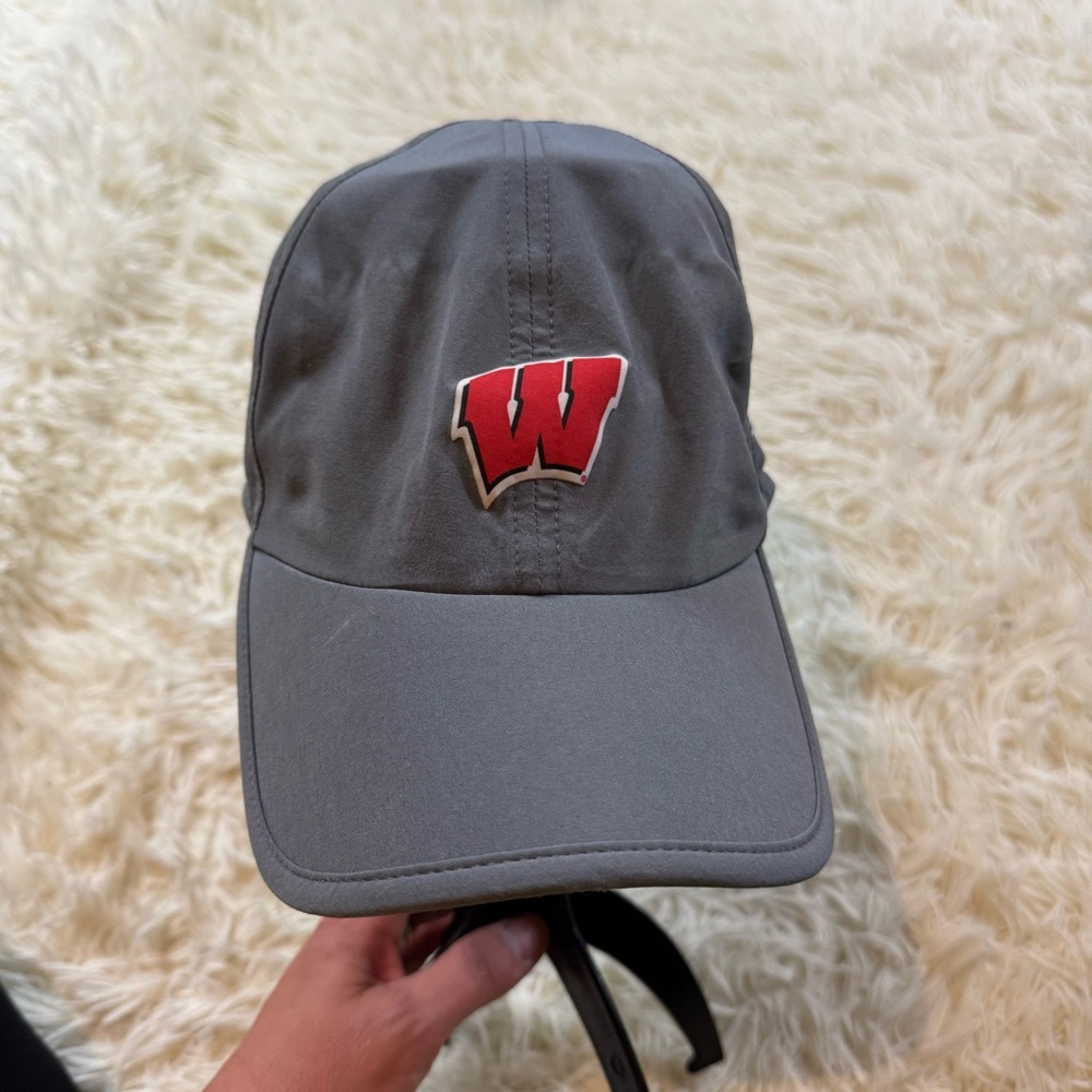 Wisconsin Badgers Under Armour Gray Cap